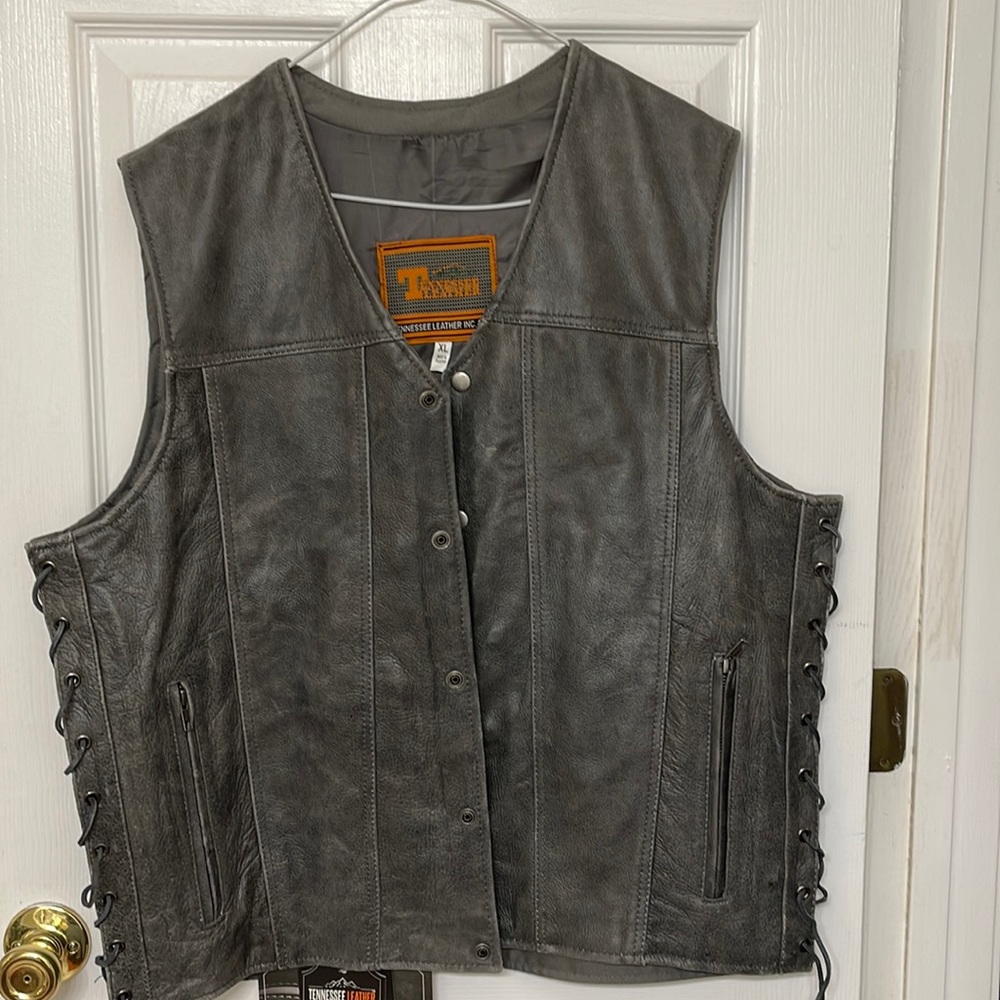 Tennessee Leather Motorcycle Vest